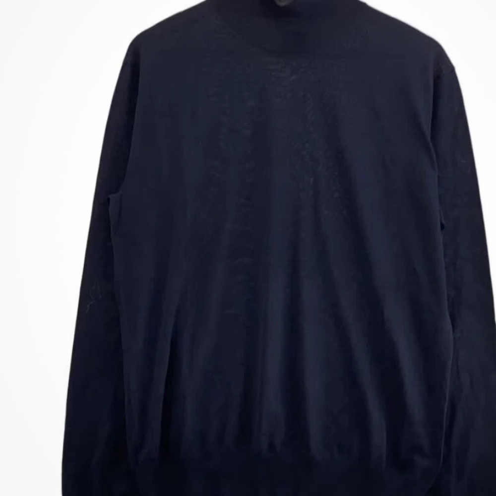 Bottega Veneta Midnight Navy Blue MockTurtleneck Sweater made in Italy 🇮🇹 - Picture 3 of 17
